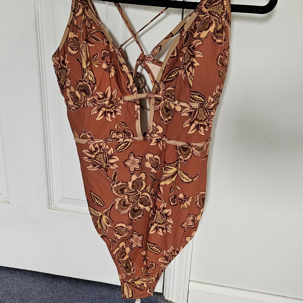 Cupshe Blue Tummy Contouring Swimwear